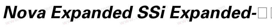 Nova Expanded SSi Expanded字体转换